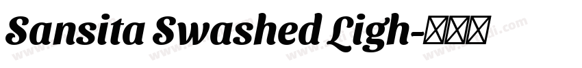Sansita Swashed Ligh字体转换